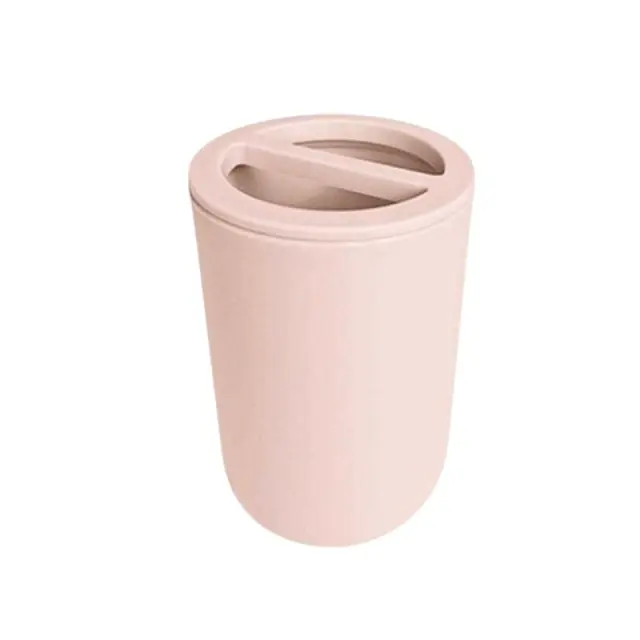 Θήκες οδοντόβουρτσας πλαστικές σε σετ 5Χ - Light Pink - 21644