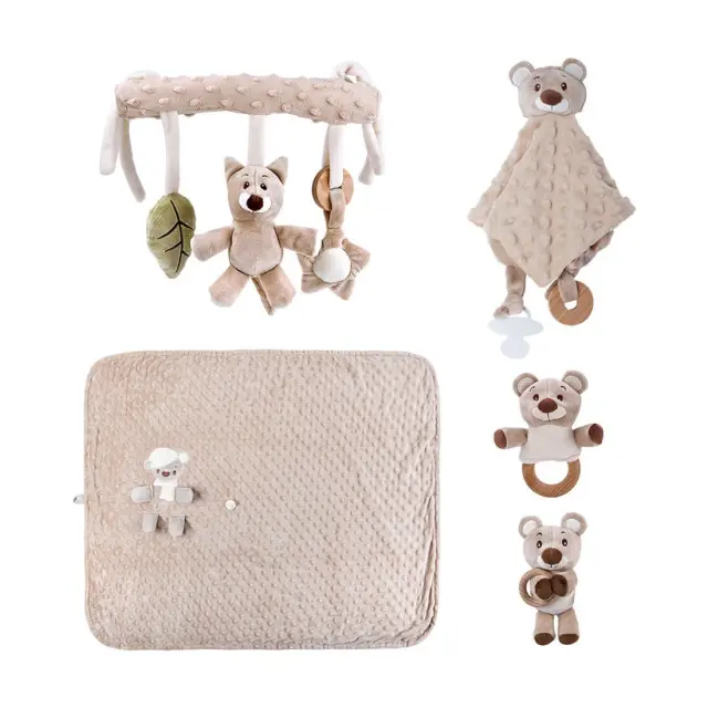 Σετ Δώρου 5τμχ Bebe Stars Teddy Bear Nature 60-102