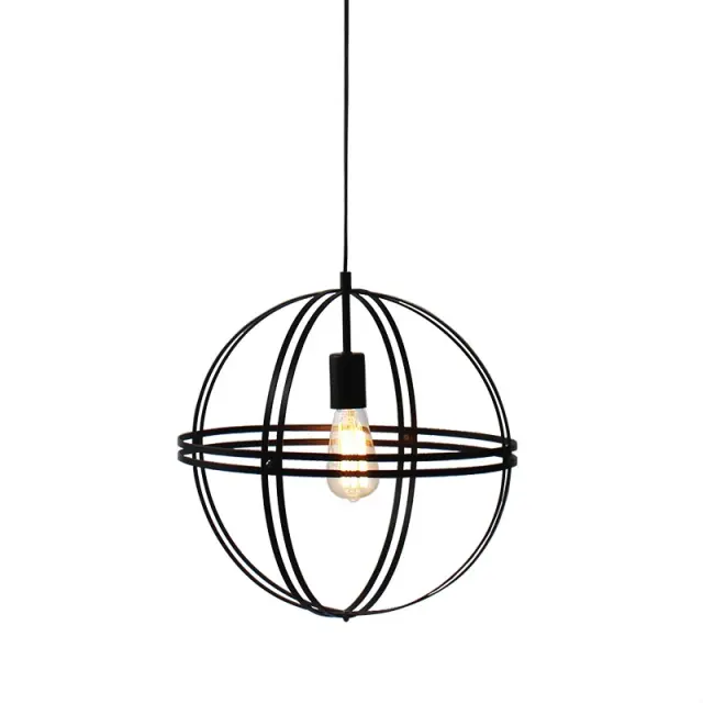 ΚΡΕΜΑΣΤΟ ΜΕΤΑΛΛΙΚΟ ΚΥΚΛΟΣ Φ40CM 1ΧE27 SIRENA / KS1483P1BK