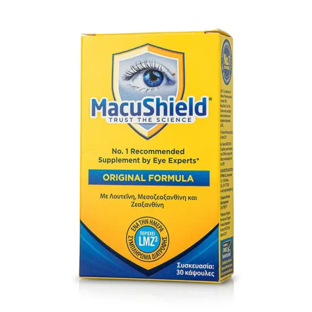 MACUSHIELD Eye Health Supplement 30 Μαλακές Κάψουλες για την Υγεία των Ματιών