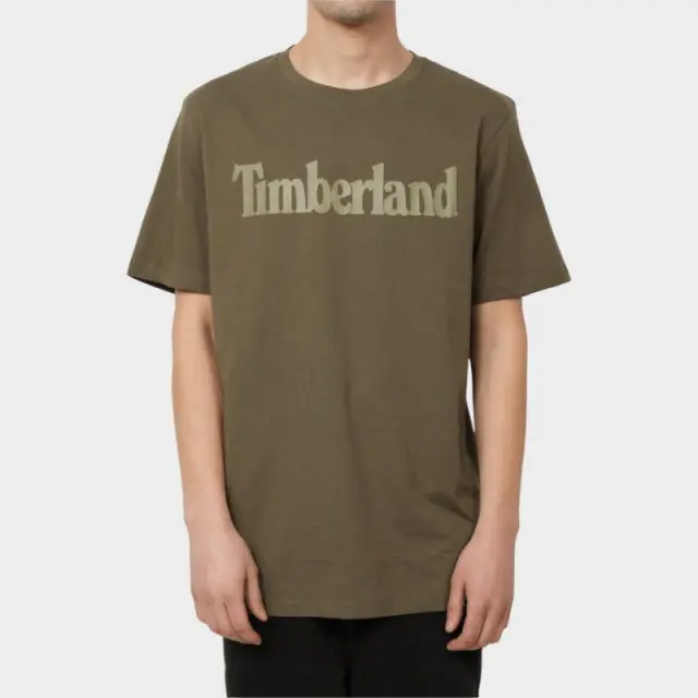 Timberland - Ανδρικό T-shirt με Λογότυπο TB0A2BRN-AR5 Λαδί - S
