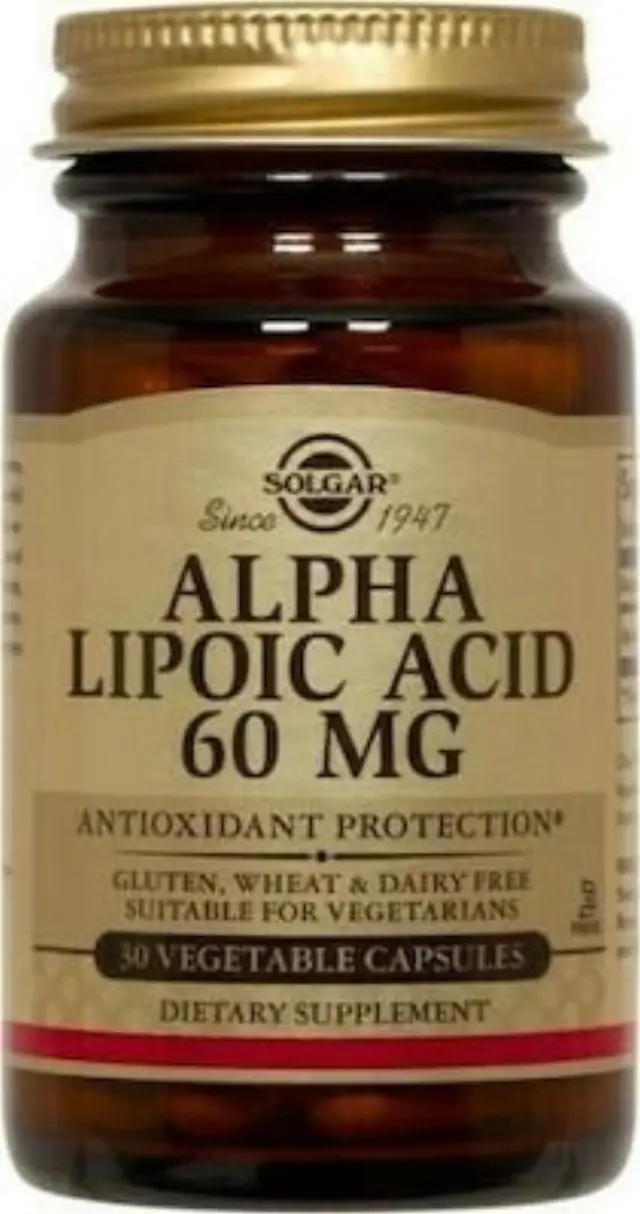 SOLGAR Alpha Lipoic Acid 60mg, 30veg.caps