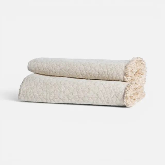 Ριχτάρι Διθέσιου Καναπέ Decore 170x250 Nef Nef Homeware, 58%ΑΚΡ-25%BAMB-17% ΠΟΛ - ECRU (041402) 2