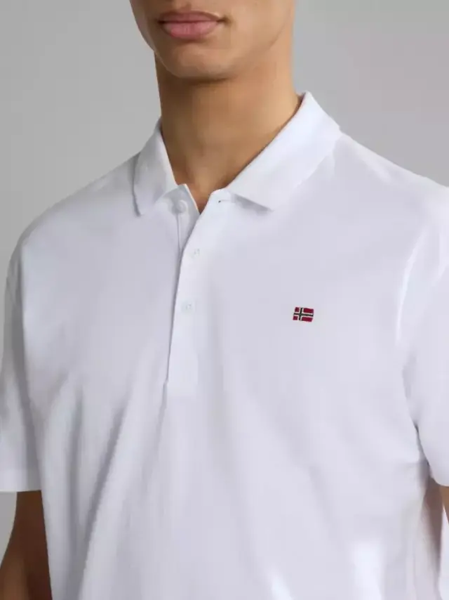 Napapijri - Ανδρικό T-shirt Polo Ealis SS Regular Fit NP0A4H8B-002 Λευκό - 3XL 3
