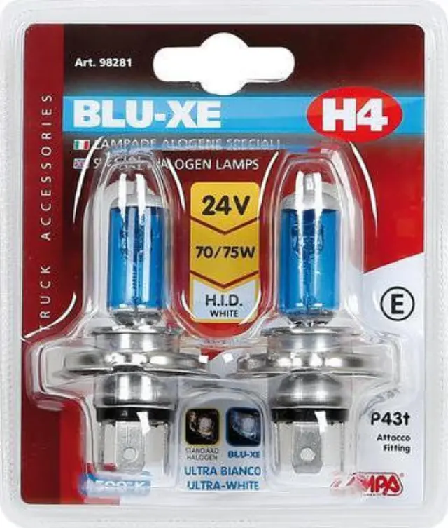 Lampa H4 Blu-Xe 24V 2τμχ 98281