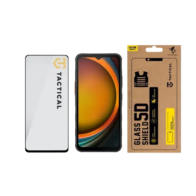Tactical Glass Shield 5D for Samsung Galaxy Xcover 7 Black 3