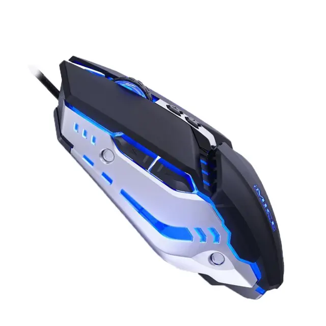 Ενσύρματο Μηχανικό Ποντίκι iMICE T80 Gamer 6D με 6 Πλήκτρα, 3200 DPI και LED Φωτισμό. Μαύρο 3