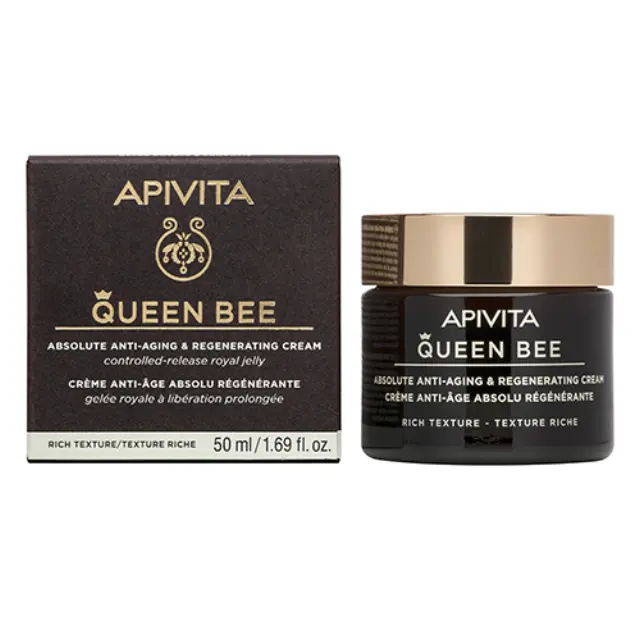 Apivita Queen Bee Absolute Anti Aging & Regenerating Rich Κρέμα Προσώπου Ημέρας για Ενυδάτωση & Αντιγήρανση 50ml