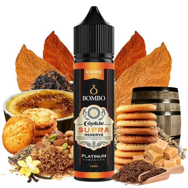 Platinum Tobaccos Cookie Supra Reserve Core Edition 10ml (60ml) - Bombo Flavorshots