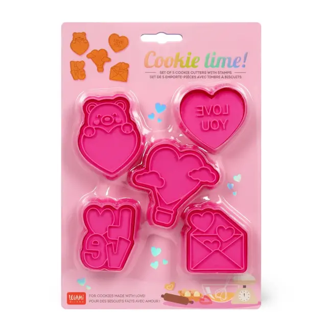 Φόρμες Κοπής Μπισκότων Valentine Cookie Time Set 5 / VCC0001 (Legami) 2