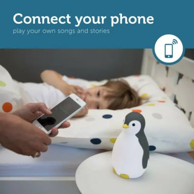 Zazu Kids Pam Πιγκουίνος Επαναφορτιζόμενος Εκπαιδευτής Ύπνου με Φως ZA-PAM-01 2