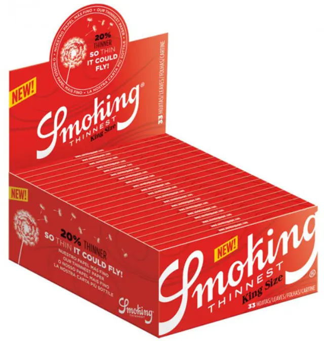 Smoking Χαρτάκια Thinnest Red - King Size 50τεμ. 2