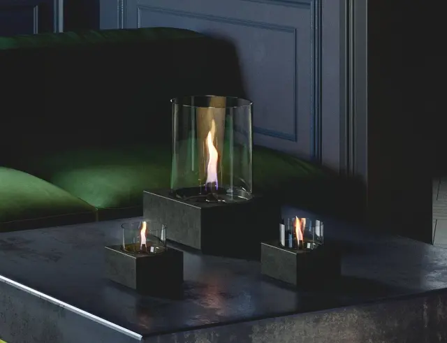 Επιτραπέζια Εστία Φωτιάς Jasmine Tenderflame με διάρκεια καύσης 4 - 5 ώρες, χωρητικότητα δεξαμενής 250ml και διαστάσεις 23.5x23.5x35cm - Black TF-600020
