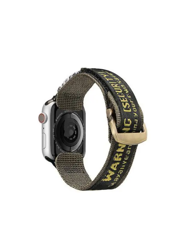 Dux Ducis® Outdoor Version Υφασμάτινο Λουράκι για Apple Watch 44/45/46/49mm- Yellow/Green 2