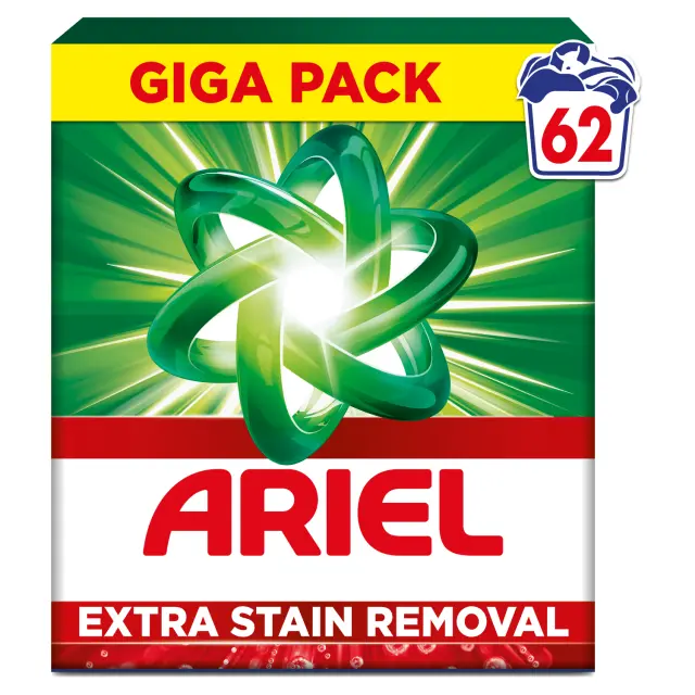 Ariel σκονη πλυντηριου ρουχων Extra Clean (62 μεζ)
