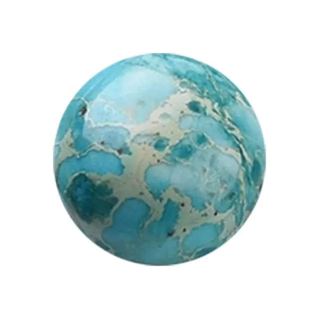 Καμπουσόν Regalite/Ίασπις Imperial/Ίασπις Sea Sediment Reconstructed Στρογγυλό - Ø8mm - 2τεμ