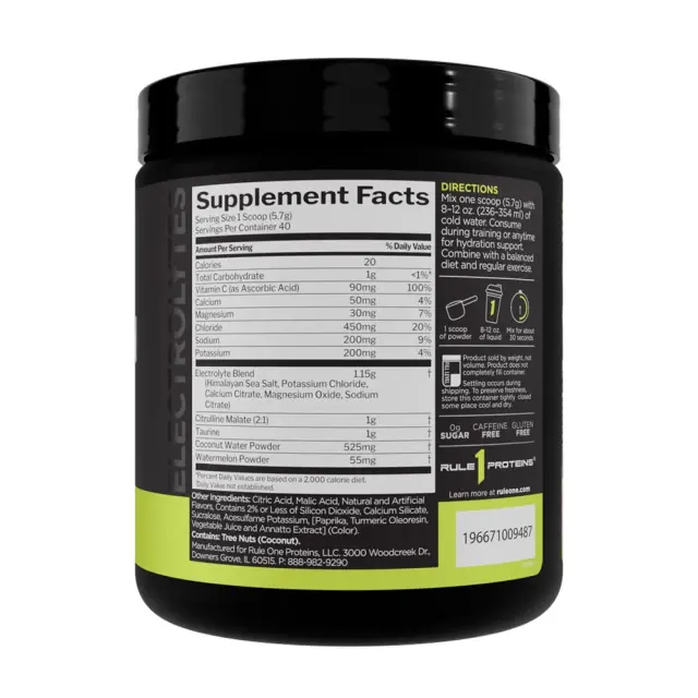 Rule1 Hydration mandarin-mango, 40-servings 3