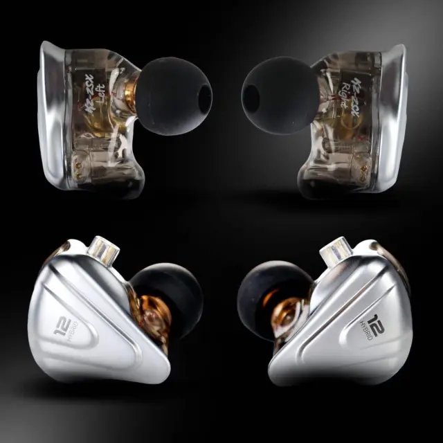 KZ ZSX TERMINATOR earphones in-ear closed-back hybrid audio monitoring IEM wired 3 pairs of ear tips 2