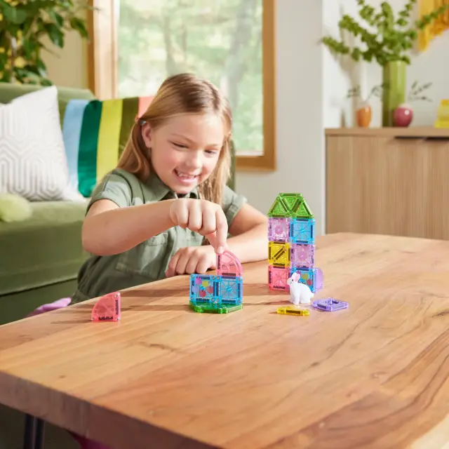 Magna-Tiles Μαγνητικά Πλακίδια MicroMAGS Spring Garden Travel Set 24 Κομμάτια (3+ ετών) 264024SG 2