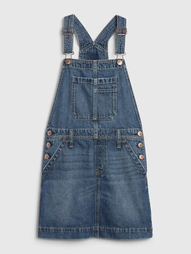 Μπλε Παιδική Denim Σαλοπέτα Φούστα medium indigo - XS