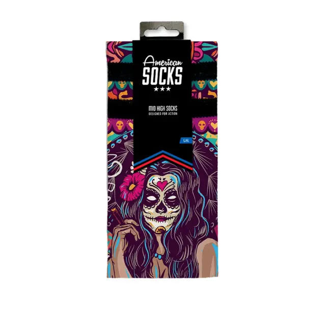 American Socks Dia De Los Muertos Signature Mid High - 37-41 (S/M) 3