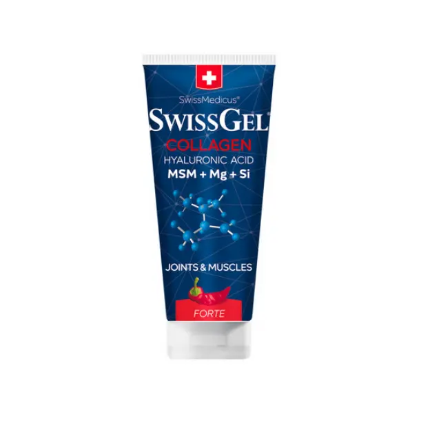 SwissGel Forte Θερμαντικό Φυτικό Gel με Θαλάσσιο Κολλαγόνο για Αρθρώσεις & Μυς 200ml