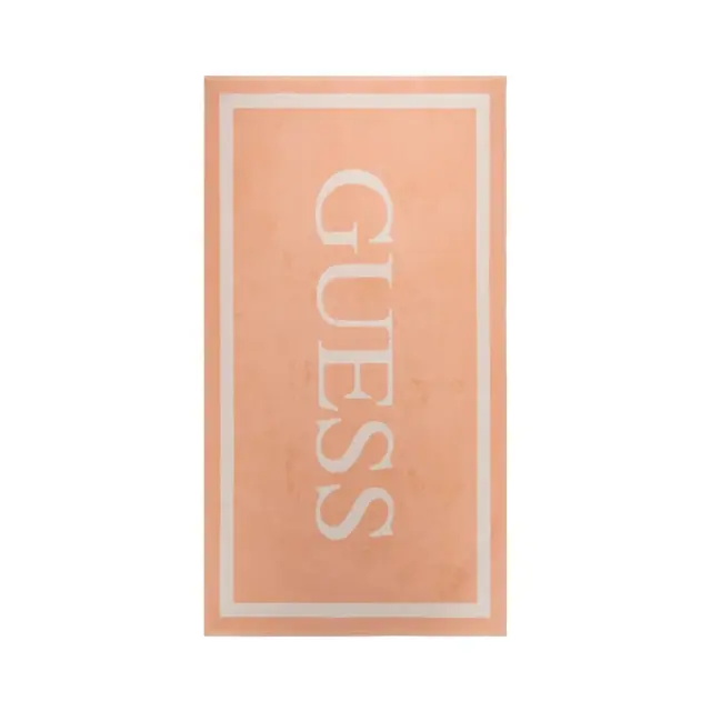 Guess Πετσέτα Θαλάσσης Lux Sponge Jacquard - 180 x 100 cm, Χρώμα Light Sorbet Orange - ONESIZE