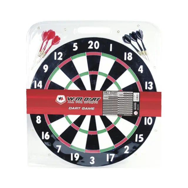 W.M Family Dart Game Board Μαύρο 49118 (Eldico Sport) - One Size