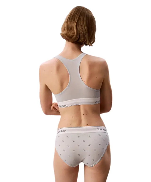 Calvin Klein - Γυναικεία Αθλητικά Μπουστάκια Icon Cotton Modal LV00QF8494-PSO Μαύρο/Γαλάζιο 3