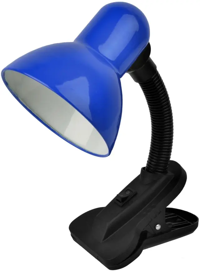 Avide Basic Φωτιστικό Γραφείου Κλιπ Μπλε Max 60W 15.001.2028
