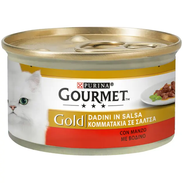 Gourmet Gold Κομματάκια σε Σάλτσα Βοδινό 85gr