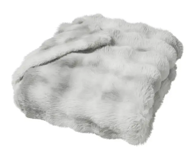 Κουβέρτα Mounty Douceur d'intérieur με εσωτερική επένδυση fleece και διαστάσεις 125x150cm - Grey 1612839 2
