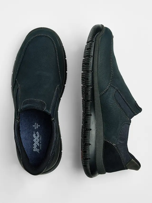 Imac Μοκασίνια-Loafers Ανδρικό δέρμα Nubuck Μπλέ IMA/452671 D/BLUE 3