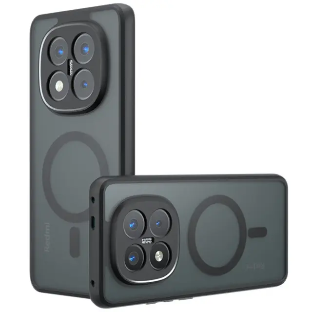 Techsuit® PureFrost MagSafe Θήκη για Redmi Note 14 Pro 5G/Poco X7- Frosted Black