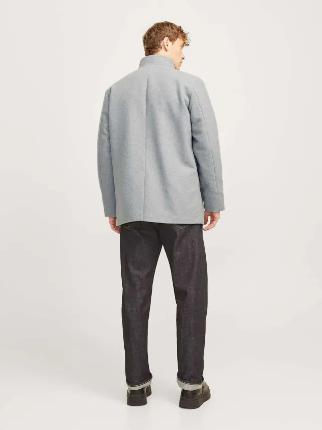 JJEHARRISON WOOL JACKET SN Light Grey Melange 2