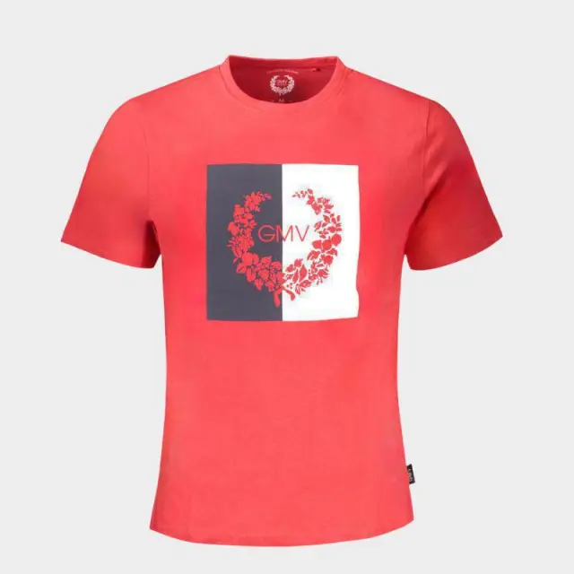 T-Shirt Gian Marco Venturi AU01416A Κόκκινο - 2XL