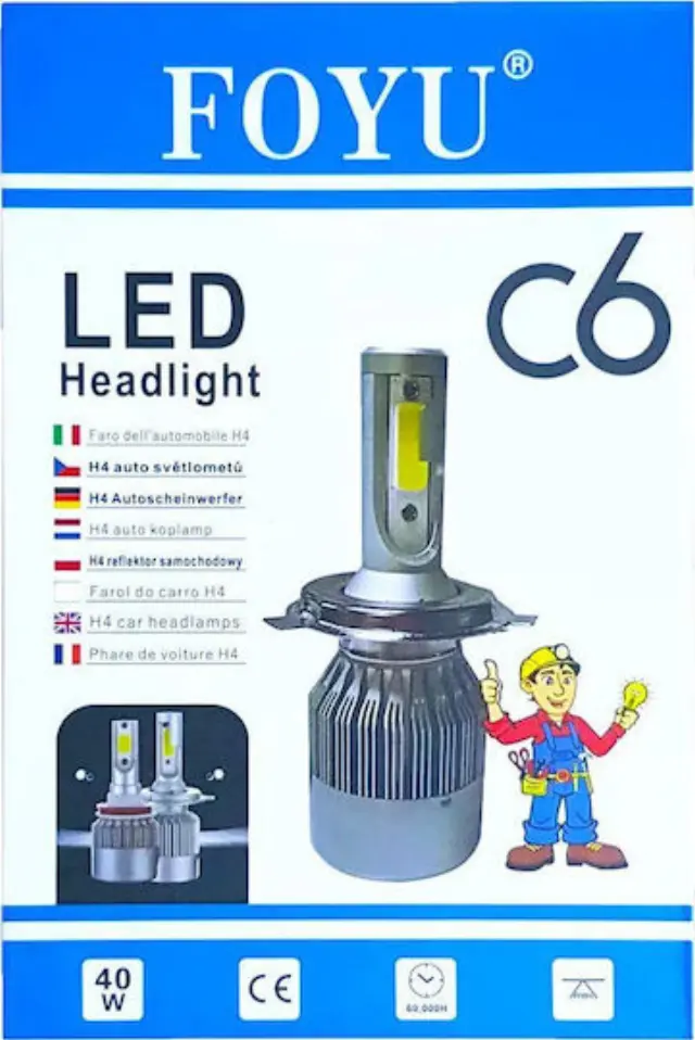 Λάμπες Αυτοκινήτου H11 Canbus LED Ψυχρό Λευκό 9-30V 40W 2τμχ 001504