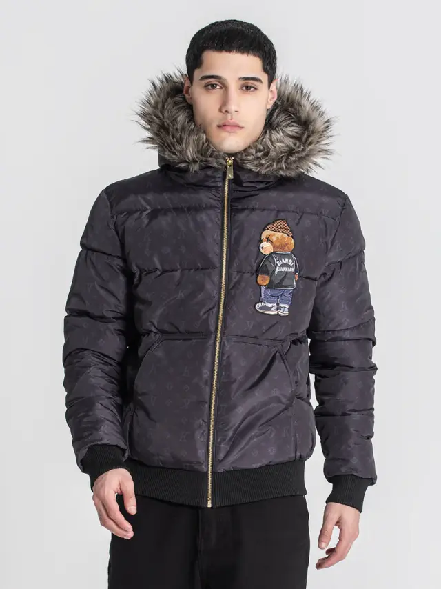 Gianni Kavanagh Ανδρικό LOGOMANIA BEAR Puffer Μπουφάν – Black - M