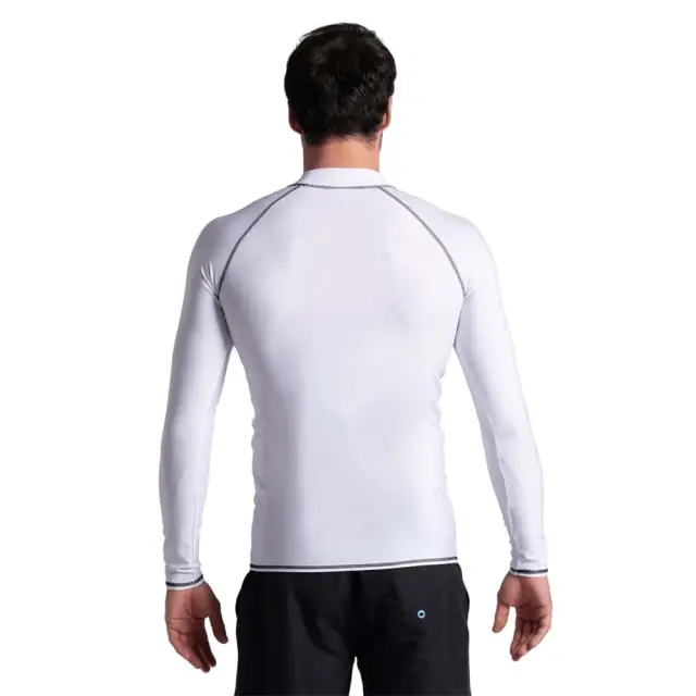 Arena Men's Rash Vest Longsleeve Graphic UV Protection Tee Άσπρο 006291-155 (Arena) 2
