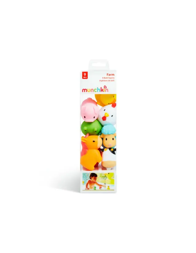 Munchkin Farm Bath Squirts Παιχνίδια Μπάνιου, 8τεμ