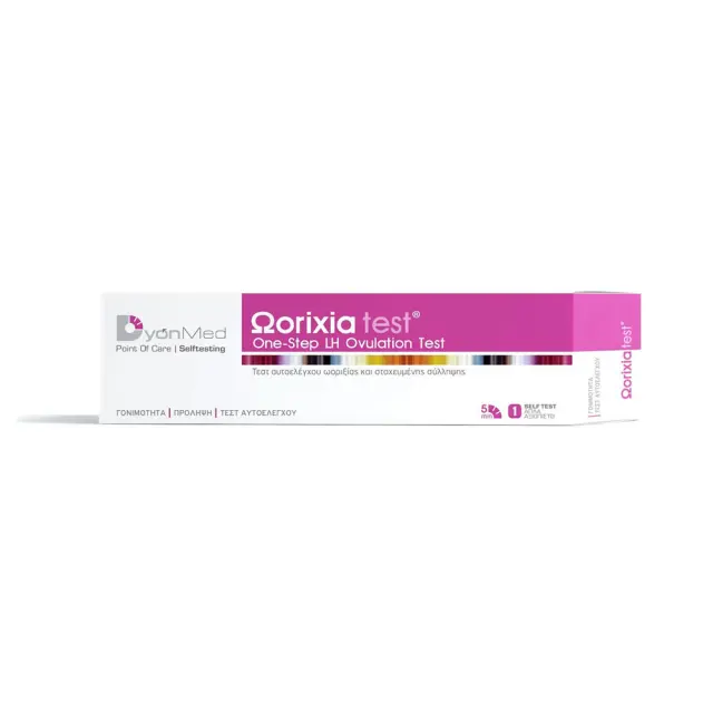 DYONMED Ωorixia test® Τεστ Αυτοελέγχου Ωορρηξίας και Στοχευμένης Σύλληψης (SelfTest)