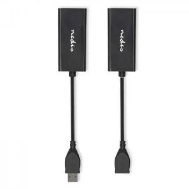 Σετ καλωδίων προέκτασης USB A αρσ. - 1x RJ45 θηλ. & USB A θηλ. - 1x RJ45 θηλ. σε UTP θηλ., με ενίσχυση σήματος έως 50m. 3