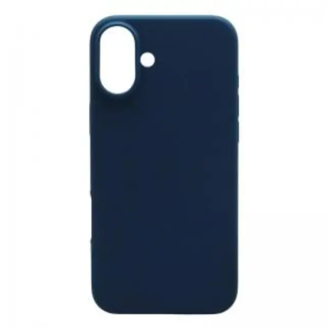 Θήκη Liquid Silicon inos Apple iPhone 16 5G Velvet Σκούρο Μπλε N66025 3