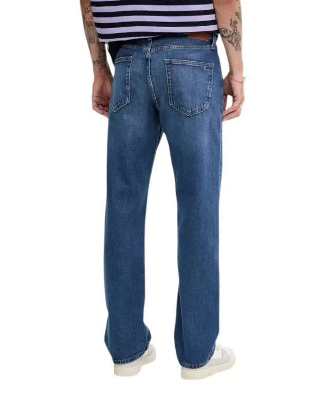 Tommy Hilfiger - Ανδρικό Jean Otis Regular Straight Fit DM0DM21021-1BK Μπλε Σκούρο 2