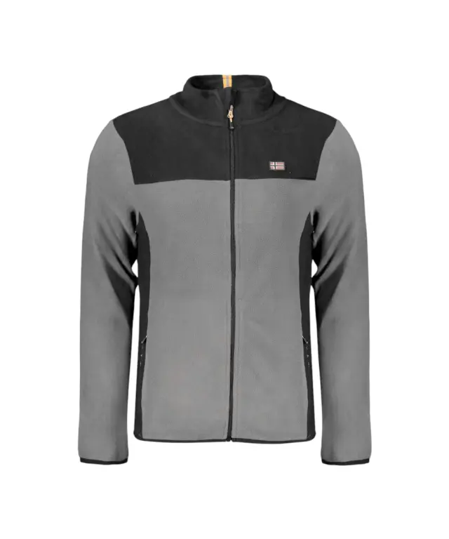 Norway Nautical School - Ανδρική Ζακέτα Φούτερ Fleece 849522-REVENT Γκρι