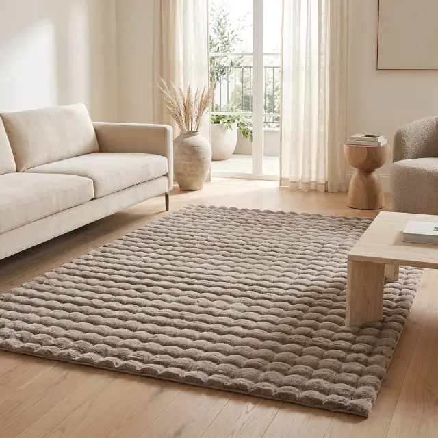 Beauty Home Σετ Κρεβ/ρας 3τμχ Bubble Art 9663 Μόκα