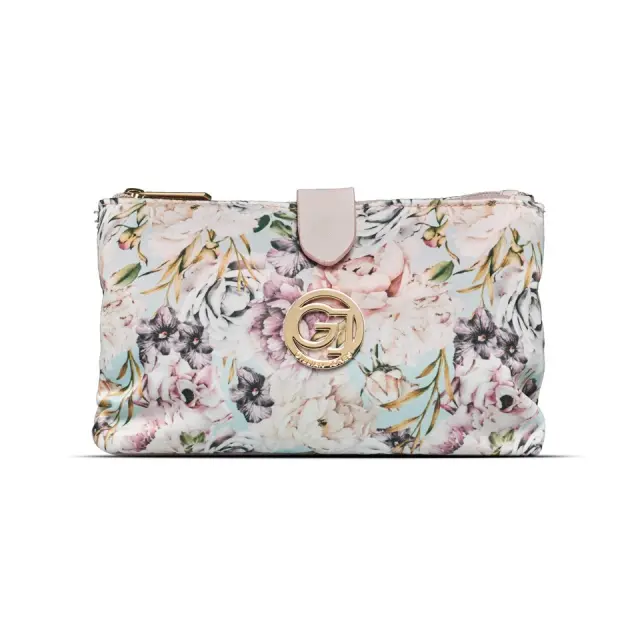 Gillian Jone- THE WEEKENDER Makeup purs- Rose flowerprint