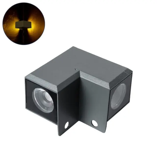 Γωνιακό Φωτιστικό LED 2700K 10W 1100lm IP66 WALLDONA 90731 Ανθρακί Σκούρο Γκρί