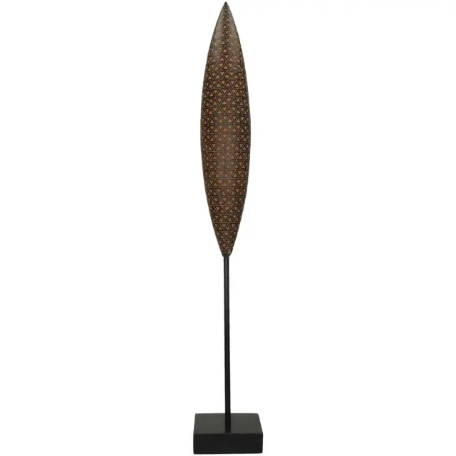 Διακοσμητικό Tribal Μαύρο Polyresin 10x10x65cm
