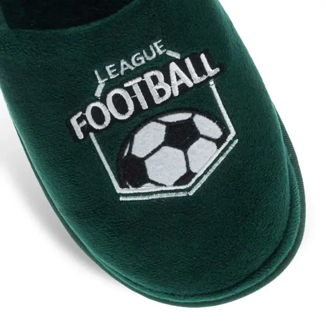 Parex Ανδρικές Παντόφλες Σπιτιού Football League, Χρώμα Πράσινο 3
